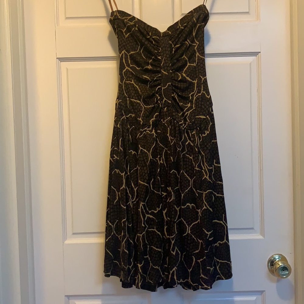 Strapless Abstract DVF Dress
